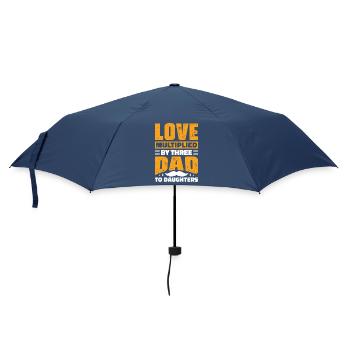 Père, père de trois filles et filles - Parapluie standard - marine - Devant