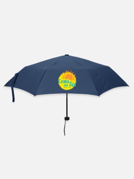 Costa del Sol Spanien Andalusien Málaga Souvenir - Regenschirm (klein) - Navy
