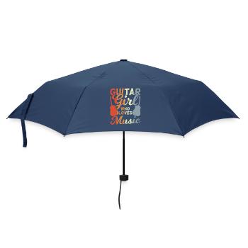 Guitar Girl - Umbrella (small) - navy - Front
