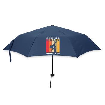 Elektriker Elektroniker Elektroinstallateur - Regenschirm (klein) - Navy - Vorne