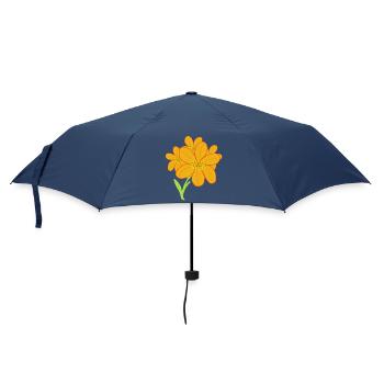 Fleurs rétro Vintage Kids Girls - Parapluie standard - marine - Devant