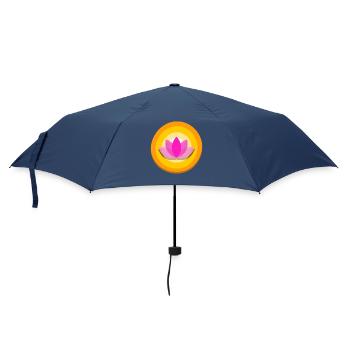 Qigong Qi Gong Tai Chi Chigong - Regenschirm (klein) - Navy - Vorne