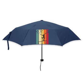 skateboard skaten skate sport fahren skaten - Regenschirm (klein) - Navy - Vorne