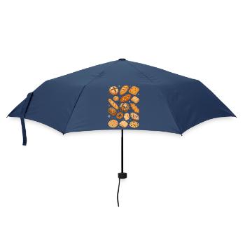Brotvielfalt | Bäckerei & Sauerteig - Regenschirm (klein) - Navy - Vorne