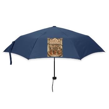 Pompeji Lava-Spiel - Regenschirm (klein) - Navy - Vorne