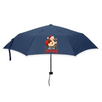 Jingle Duck Weihnachtsfreude - Regenschirm (klein) - Navy - Vorne