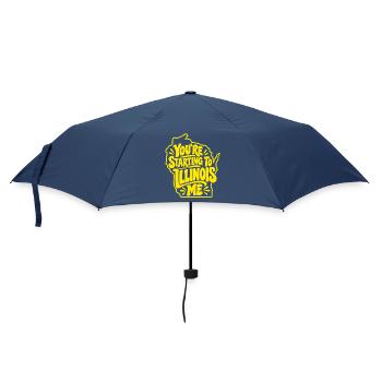 Du fängst an mich Illinois zu nennen - Regenschirm (klein) - Navy - Vorne