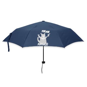  coole Katze Heavy Metal - Regenschirm (klein) - Navy - Vorne