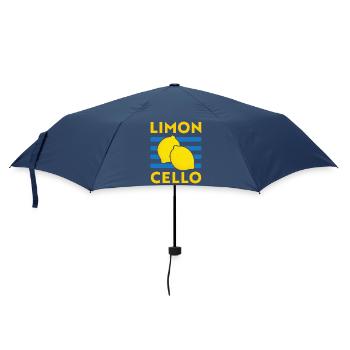Limoncello Zitronen Tomato Girl Summer Italien - Regenschirm (klein) - Navy - Vorne