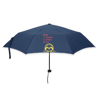 Heute Egal Sloth Shirt - Regenschirm (klein) - Navy - Vorne