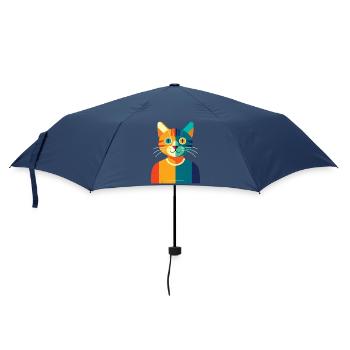 CAT MULTICOLORE – Baby & Kinder - Regenschirm (klein) - Navy - Vorne