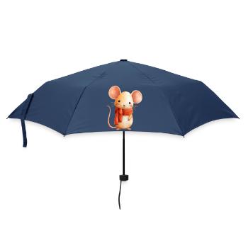 Little Autumn Mouse, Storytelling Drawing for Kids - Umbrella (small) - navy - Front