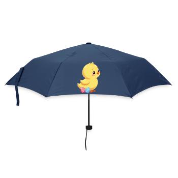 Poussins à Pâques - Parapluie standard - marine - Devant