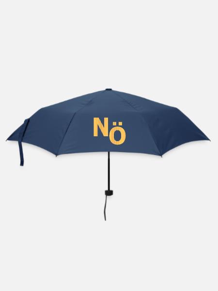 NÖ Nein, Dagegen - Regenschirm (klein) - Navy