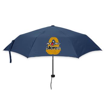 Addicted Stereo V2 - Regenschirm (klein) - Navy - Vorne
