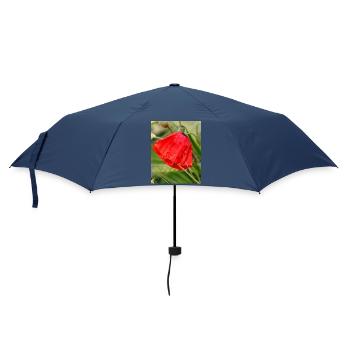 Poppy Drop Pattern Motif - Umbrella (small) - navy - Front