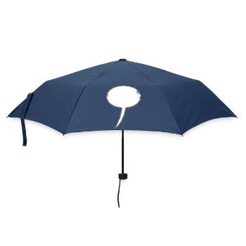 Sprechblasen-Skizze Outline - Regenschirm (klein) - Navy - Vorne