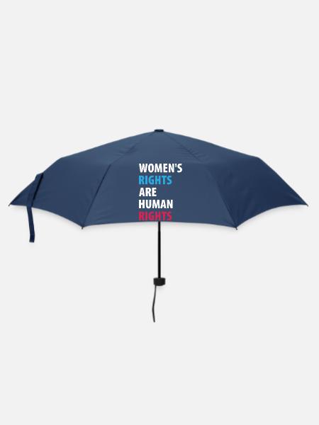 Frauenrechte sind Menschenrechte - Regenschirm (klein) - Navy