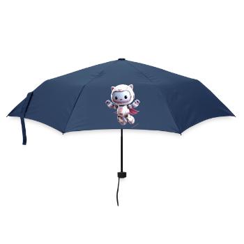 Cute Kitty 3D Steering Wheel – Pastel Colors - Umbrella (small) - navy - Front