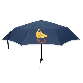 Bananes Chemise aux fruits drôles Mignonne design de nourriture estivale - Parapluie standard - marine - Devant
