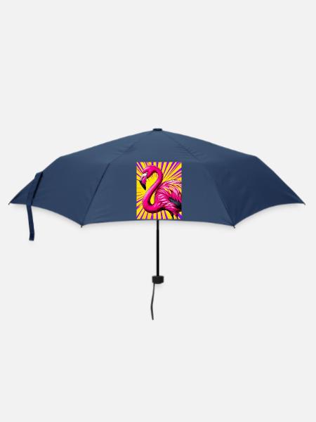 Flamingo - Regenschirm (klein) - Navy