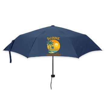 Sun instead of shift work, holidays Travel Beach - Umbrella (small) - navy - Front