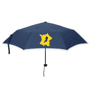 Carte France avec conception vélo – cycliste - Parapluie standard - marine - Devant