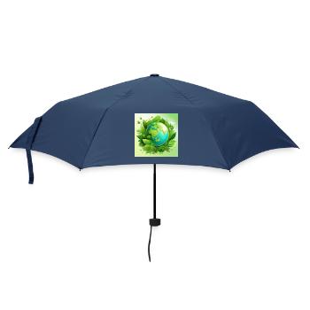 Green Planet - Umbrella (small) - navy - Front