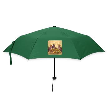 La société de l’aubergine à la table festive - Parapluie standard - vert bouteille - Devant
