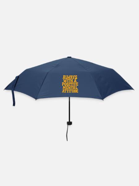 actitud_mental_postiva - Regenschirm (klein) - Navy