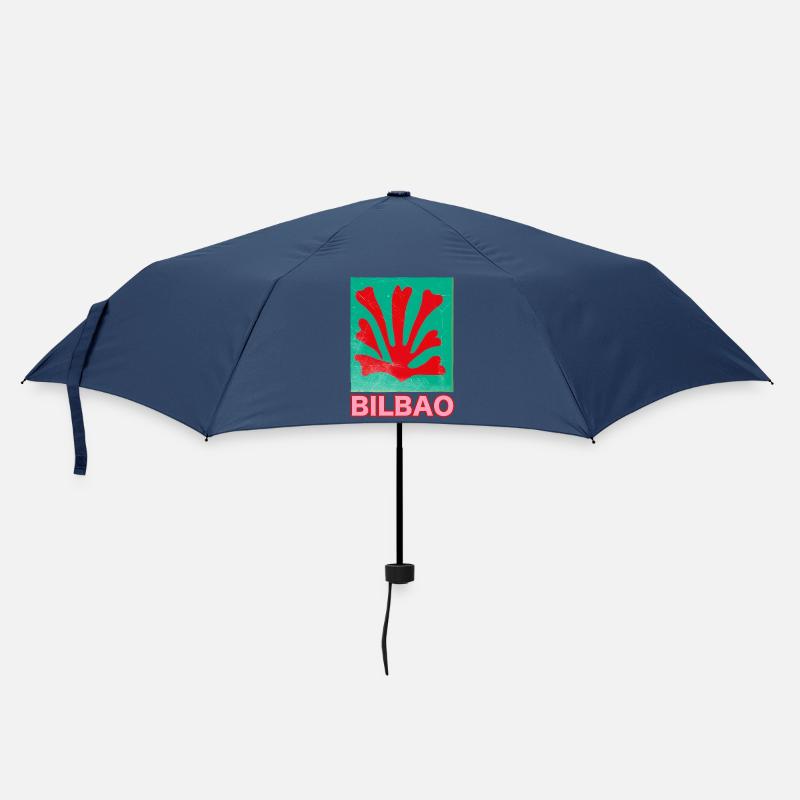 Bilbao Korallenflag Retro - Regenschirm (klein) - Navy