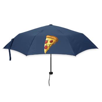 Pizza Italie fromage dessin animé illustration - Parapluie standard - marine - Devant