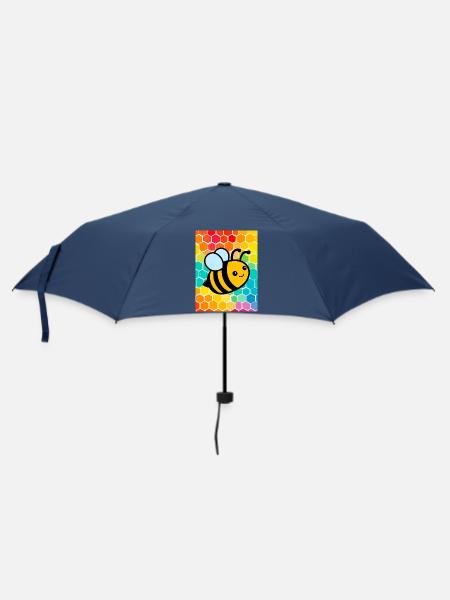 Biene - Regenschirm (klein) - Navy