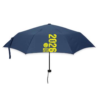 Volleyball Meister Shirt 2026, gelb, Badehose - Regenschirm (klein) - Navy - Vorne