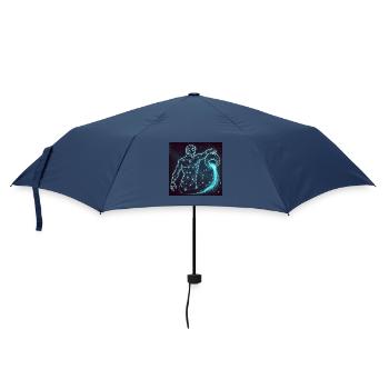 Aquarius T-shirt – Constellation Star Sign - Umbrella (small) - navy - Front