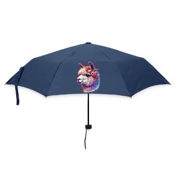 Alpaka - Regenschirm (klein) - Navy - Vorne