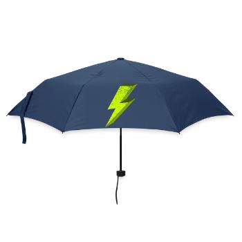 Luminous Electric Flash Illustration 3D - Umbrella (small) - navy - Front
