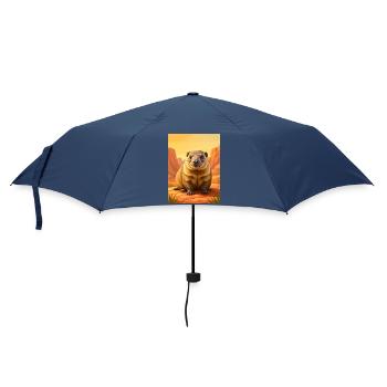 Realistic cute comic skirt Hyrax - Umbrella (small) - navy - Front
