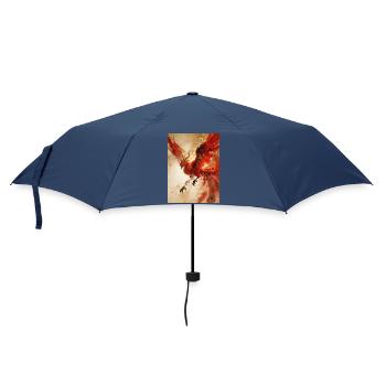 L'Envol du Phénix : Éclat Céleste - Parapluie standard - marine - Devant