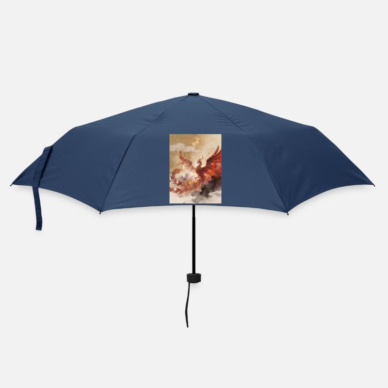 L'Apothéose du Phénix : Harmonie Cosmique - Parapluie standard - marine