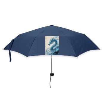 Der Erste Wind: Blauer Drache – Wiederbelebung - Regenschirm (klein) - Navy - Vorne