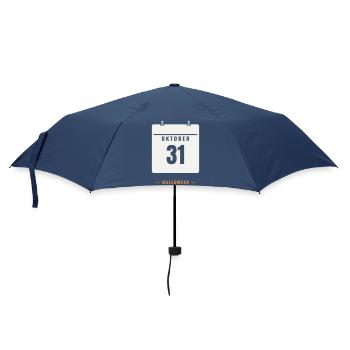 October 31 Calendar Halloween Date Spooky Horror - Umbrella (small) - navy - Front