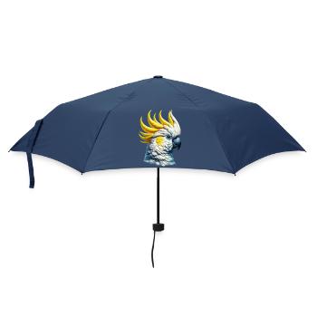 Kakadu-Papagei - Regenschirm (klein) - Navy - Vorne