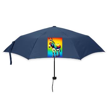 Esel-Maultier - Regenschirm (klein) - Navy - Vorne