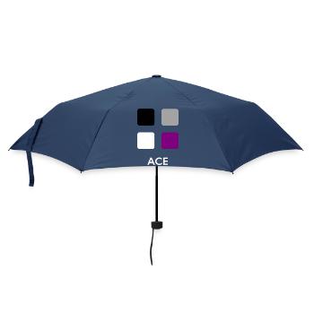 asexuelle Bäckerei - Regenschirm (klein) - Navy - Vorne