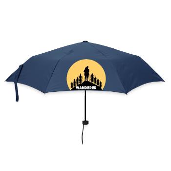 Hikers Mountain Peaks Mountain Hiking Hiking Saying - Umbrella (small) - navy - Front