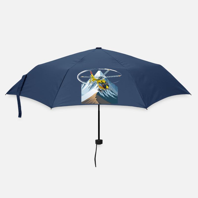 Hubschrauber im Anflug - Regenschirm (klein) - Navy