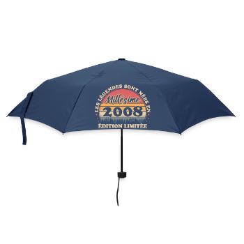 Vintage 2008 Vintage Retro 18 Year Anniversary - Umbrella (small) - navy - Front