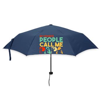 My Favorite People Call Me Papa Rapper Slogan - Umbrella (small) - navy - Front