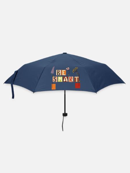 Be Smart - Regenschirm (klein) - Navy